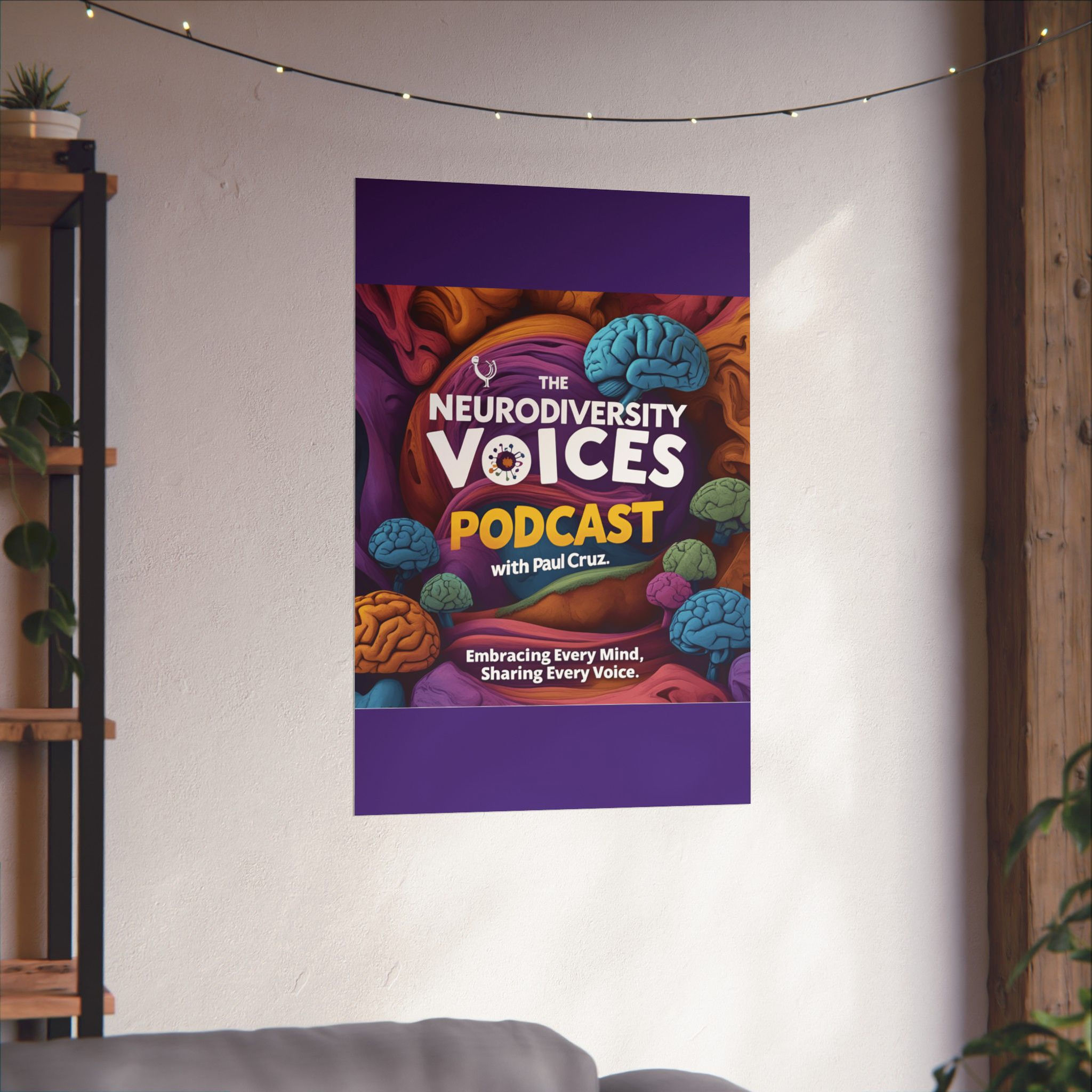 The Neurodiversity Voices Podcast Matte Poster