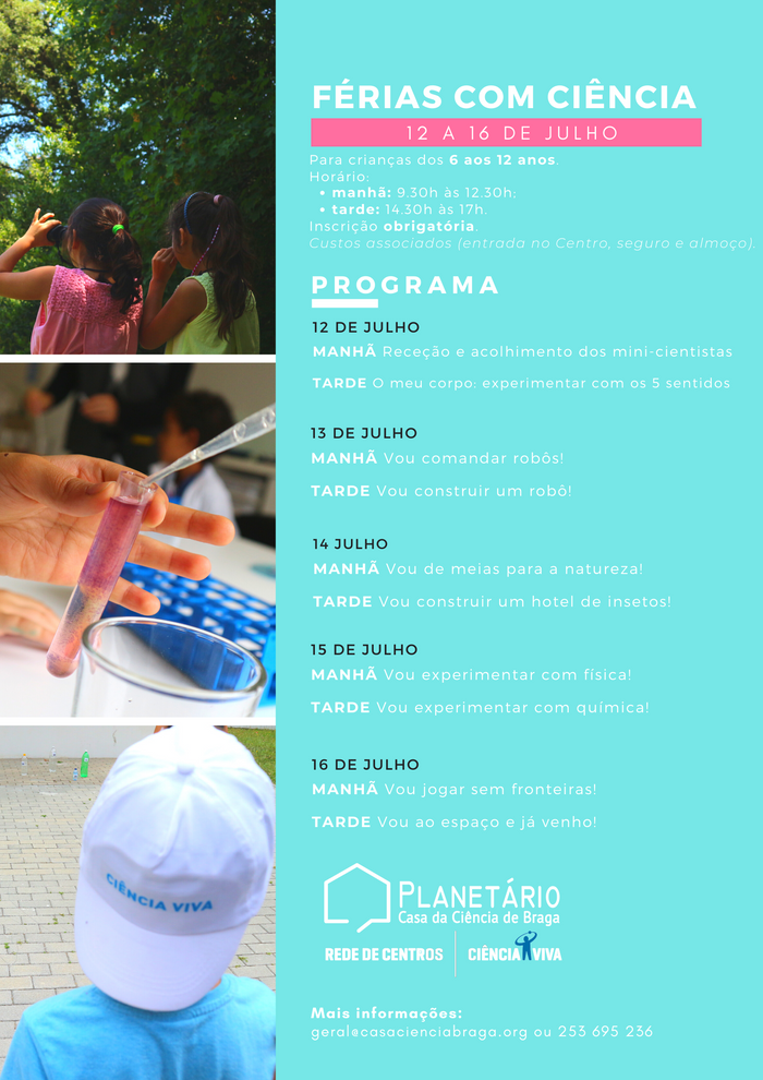 Programa Fรฉrias com Ciรชncia no Verรฃo