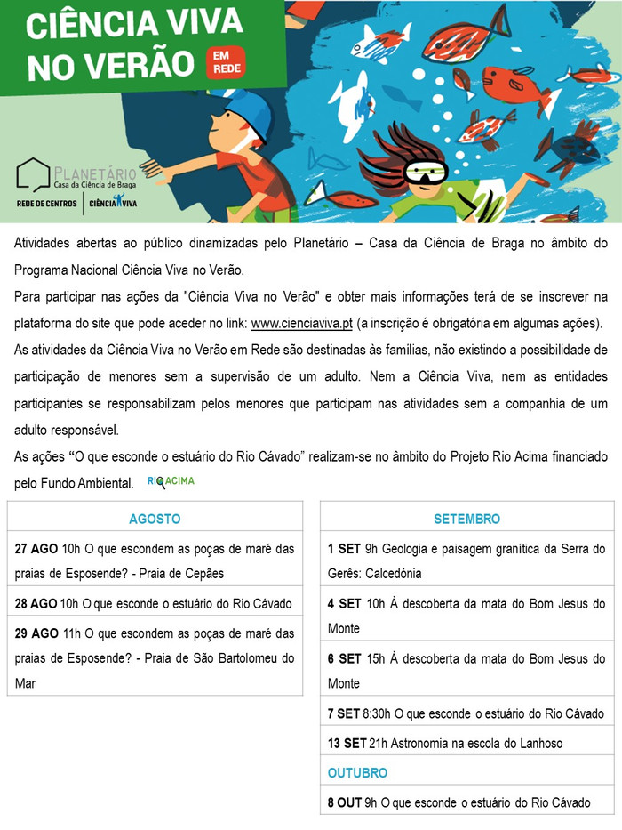 Ciência Viva no Verão em Rede