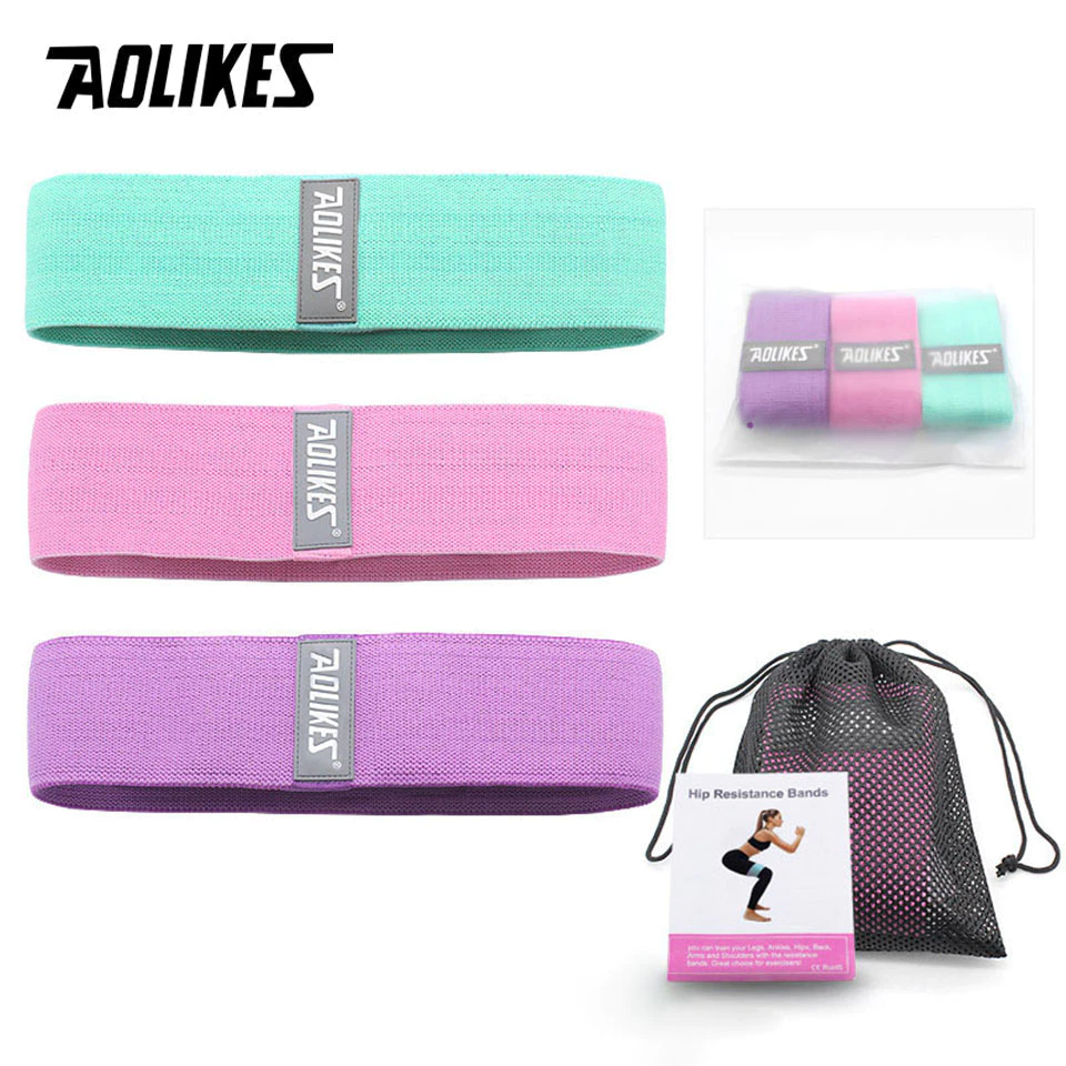 Thumbnail:  Fitness Rubber Band Elastic Yoga Resistance Bands 