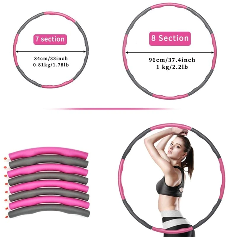 Thumbnail: 8 Part Removable Sport Hoop Woman Slimming Fitness Equipment 