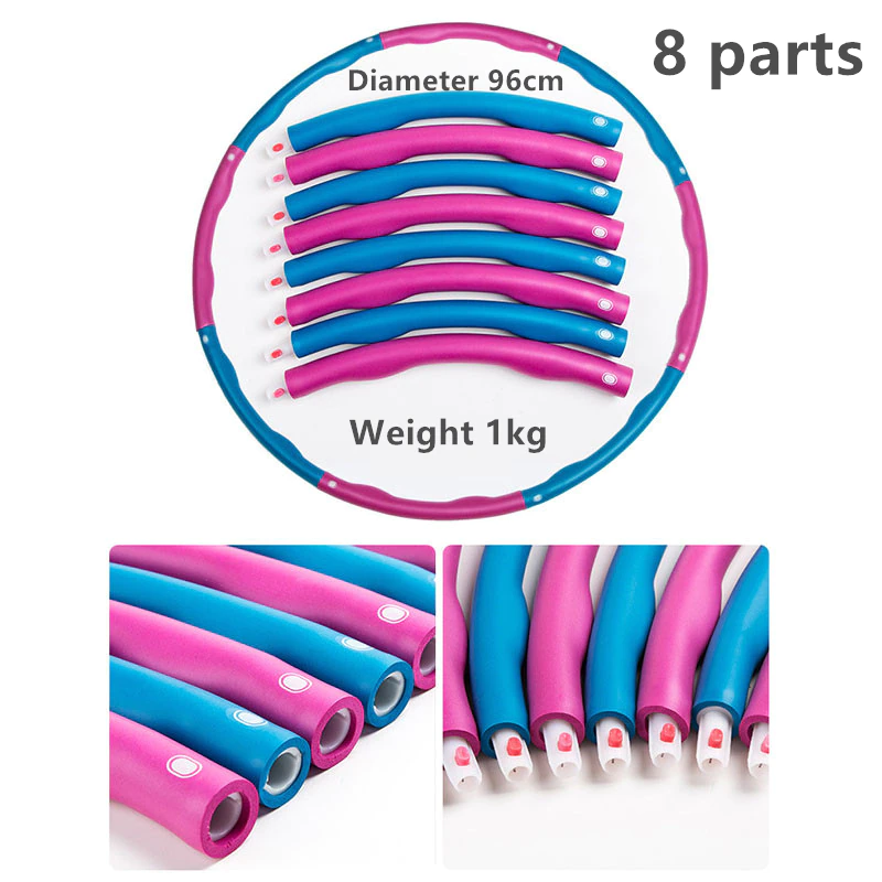 Thumbnail: 8 Part Removable Sport Hoop Woman Slimming Fitness Equipment 