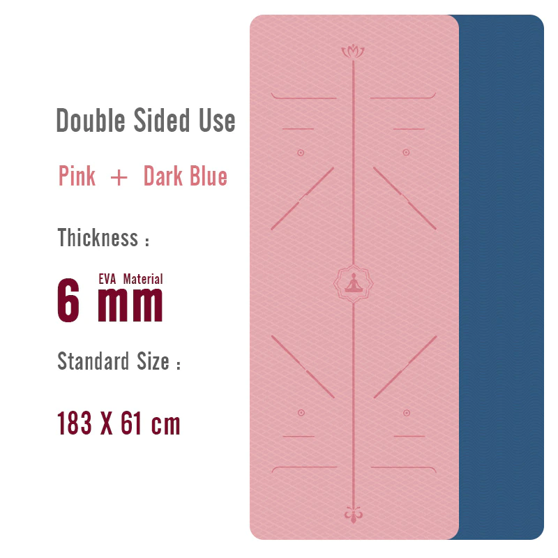 Thumbnail: EVA Position Line Yoga Mat 183X60 CM Super Light Non Slip Fitness Mat