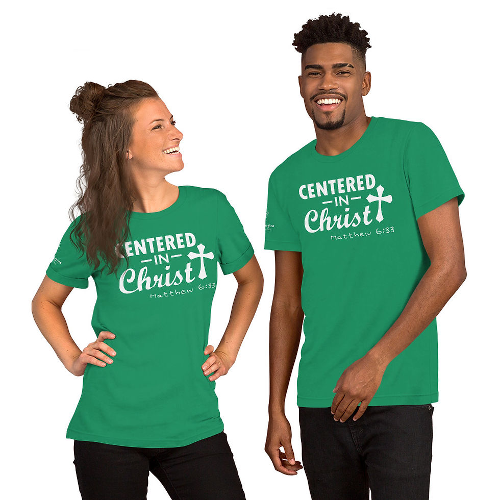 Thumbnail: Centered In Christ - white (unisex)