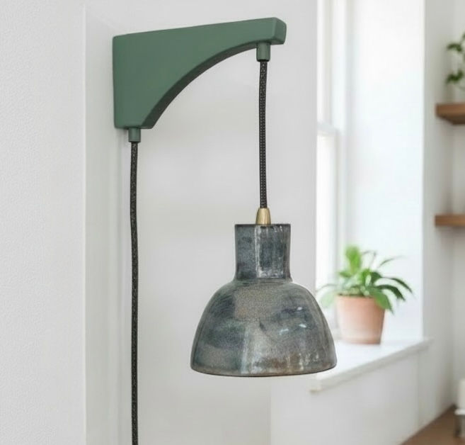 Sea Storm and Sage Wall Lamp