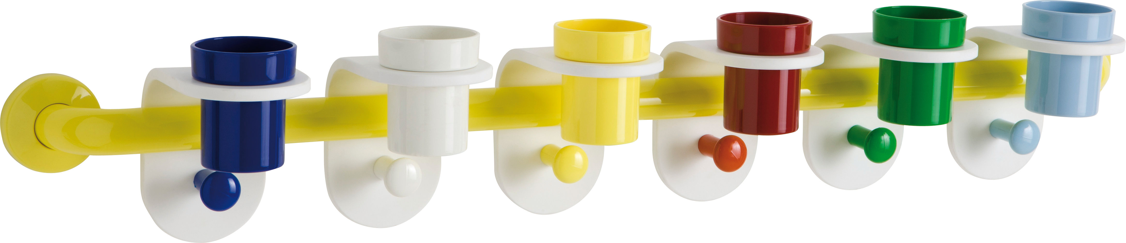 Kinderleiste Arcobaleno mit Bechern und Haken G44JE