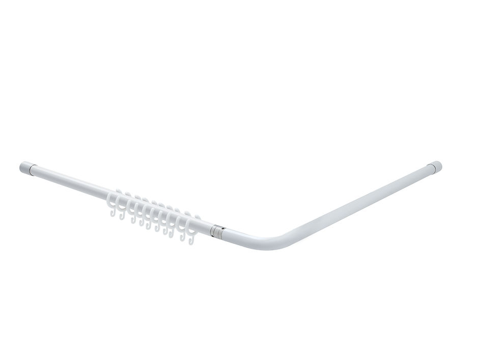 Miniaturbild: Duschvorhangstange Condominio L-Form G18UJS15 farbig