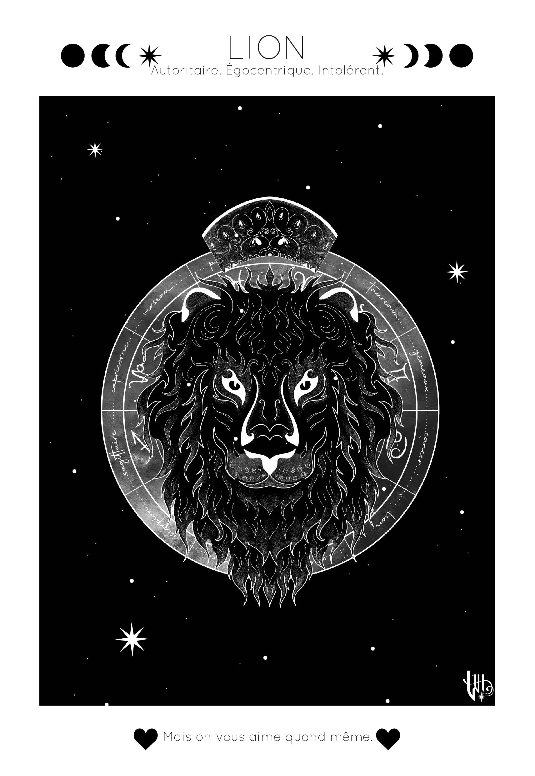 Illustration astro Lion