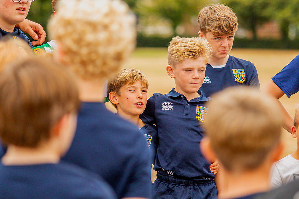 Children taking part in the Go Forward Rugby coaching camp