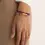 Thumbnail: SBG-GEM59-ADD-4MM Sparkling Jewels Aubergine Quartz  Saturn small armban