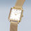 Thumbnail: 18226-334 Bering Classic vierkant dames horloge goudkleur