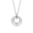 34056ZI Ti Sento zilveren collier met cirkels en zirconia
