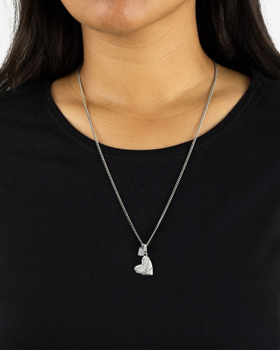 Thumbnail: 915 Buddha to Buddha Heart Pendant zilveren hanger hart