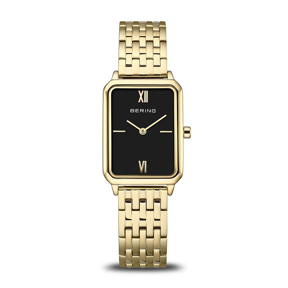 17423-732 Bering Classic rechthoekig dameshorloge goudkleurig