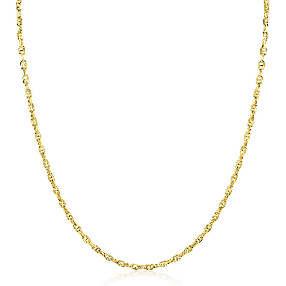 ZIC2841G ZINZI goldplated zilveren marine schakel ketting