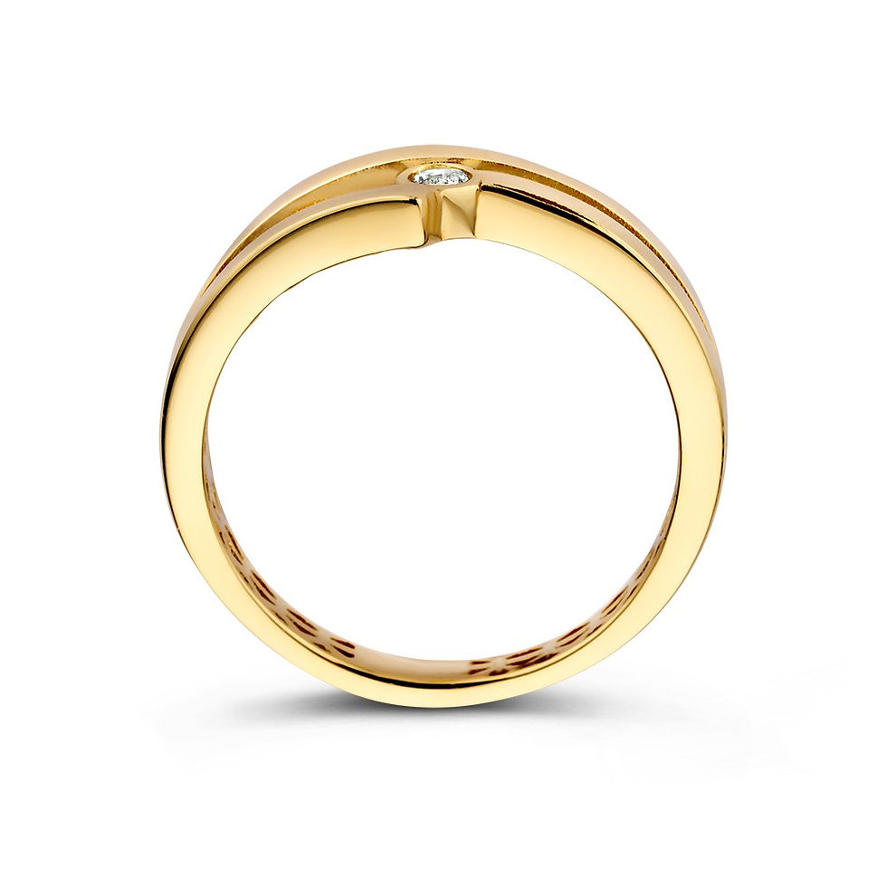 RM127990 Excellent Jewelry 14k gouden ring met zirconia