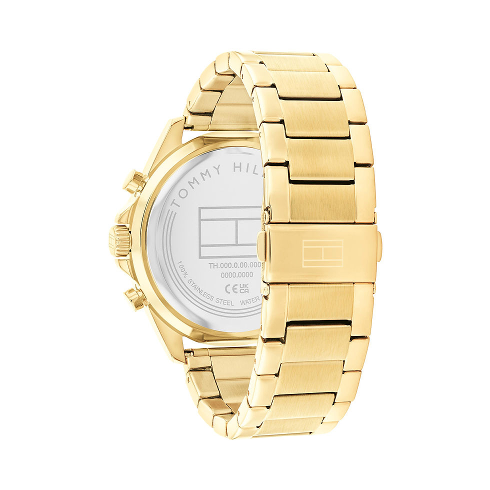Thumbnail: TH1710658 Tommy Hilfiger Jax heren horloge 48mm goudkleurig