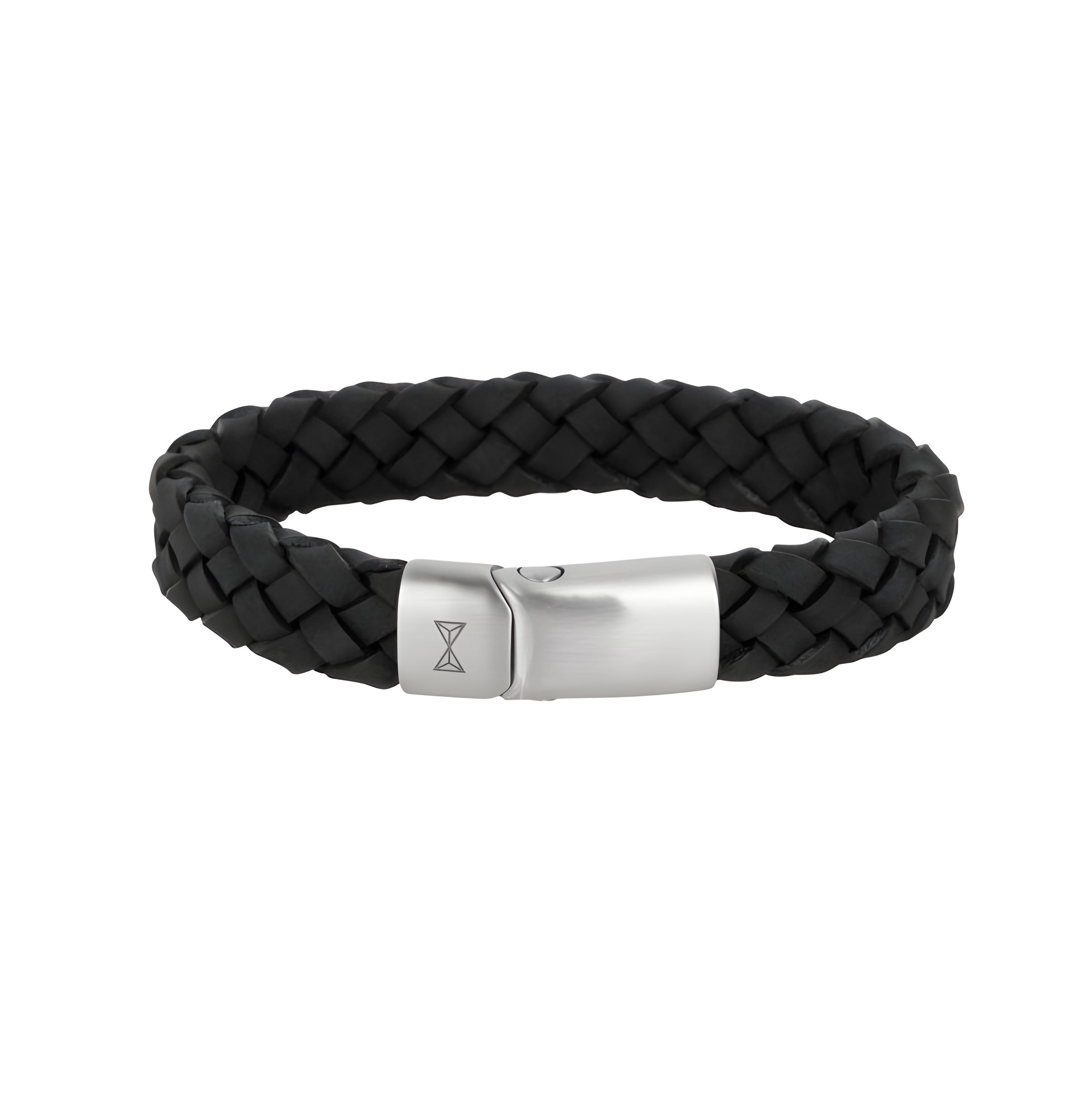 AZ-BL028-A Aze Jewels Luca Black Hatch armband