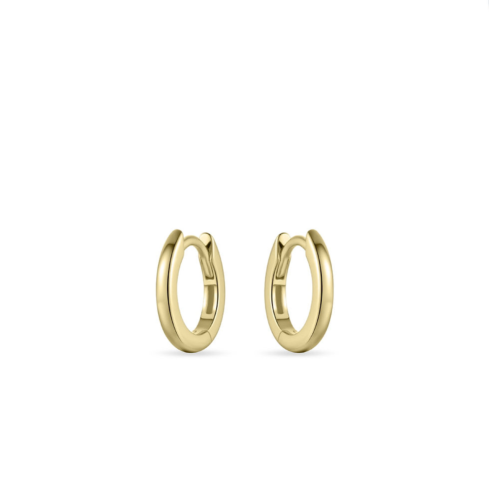 KCA2/13.5Y Gisser Jewels zilver vergulde klapcreolen 13.5mm