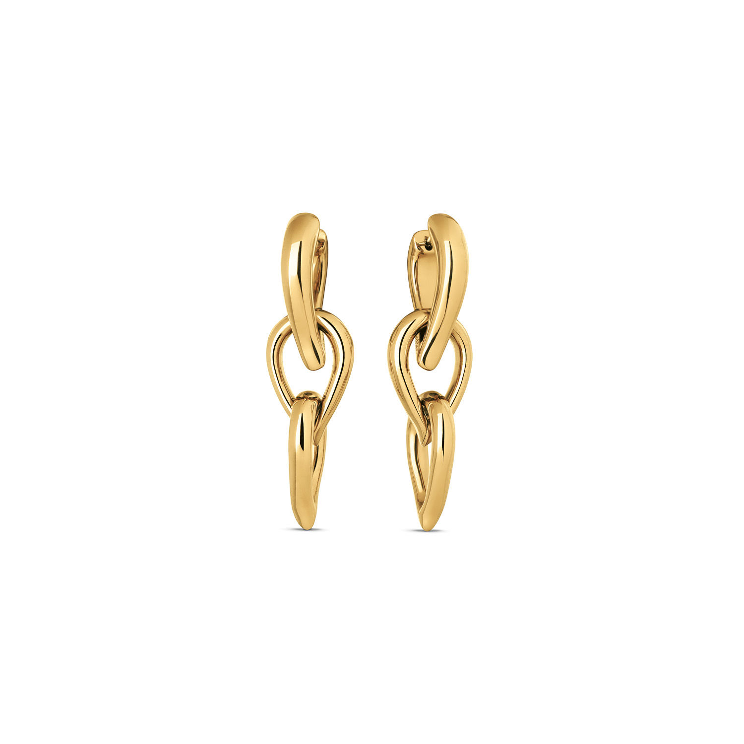 CJ35000917 Calvin Klein Sculptured Drops oorbellen verguld