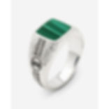046MA Buddha to Buddha Tangguh Small Ring Malachite Zilver
