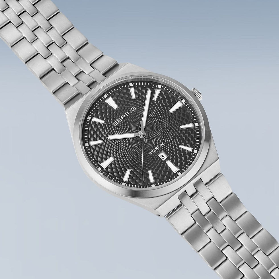 Thumbnail: 16141-703 Bering Classic titanium herenhorloge grijs geborsteld