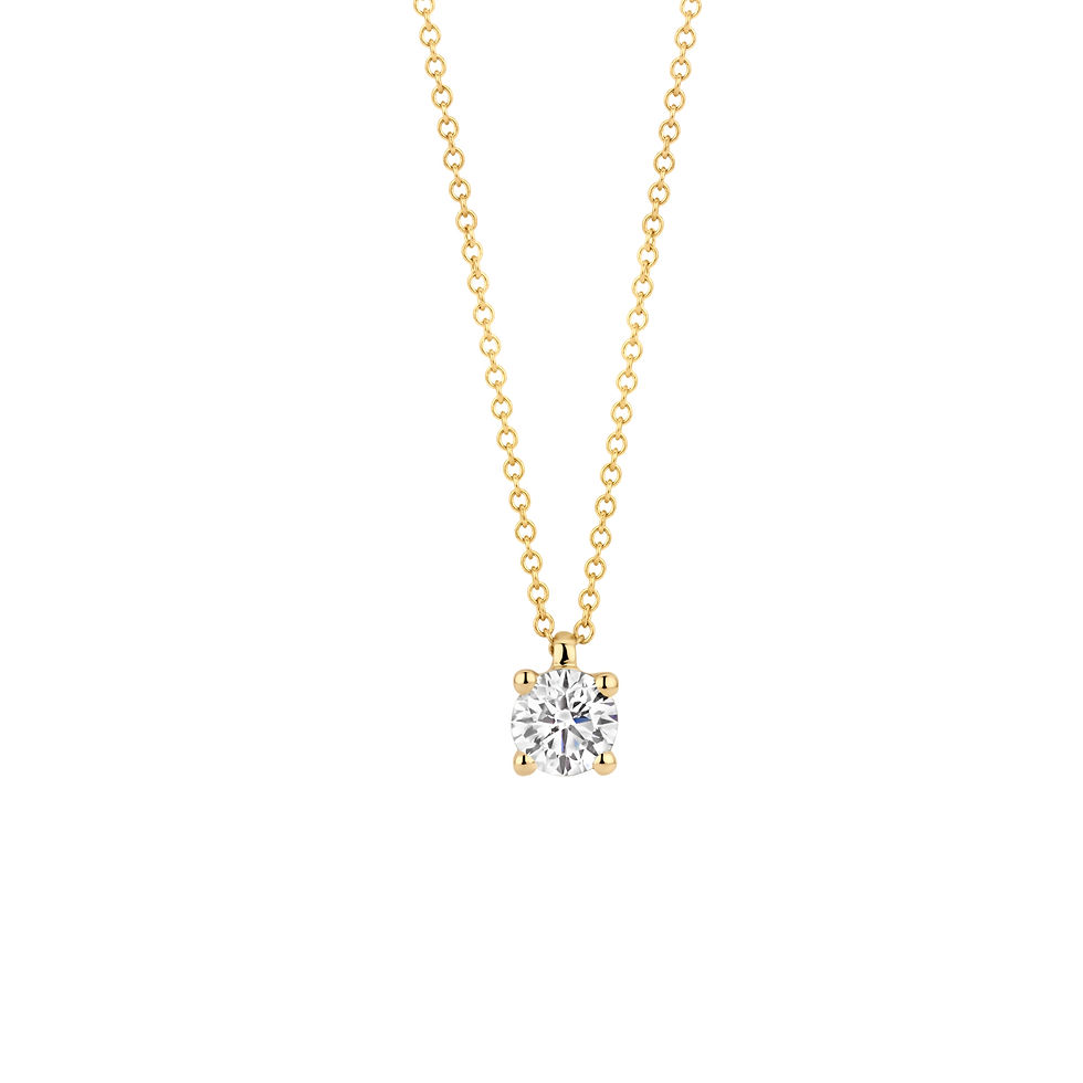 Thumbnail: LG3002Y Blush Lab Grown Diamonds solitair collier diamant 0.30ct