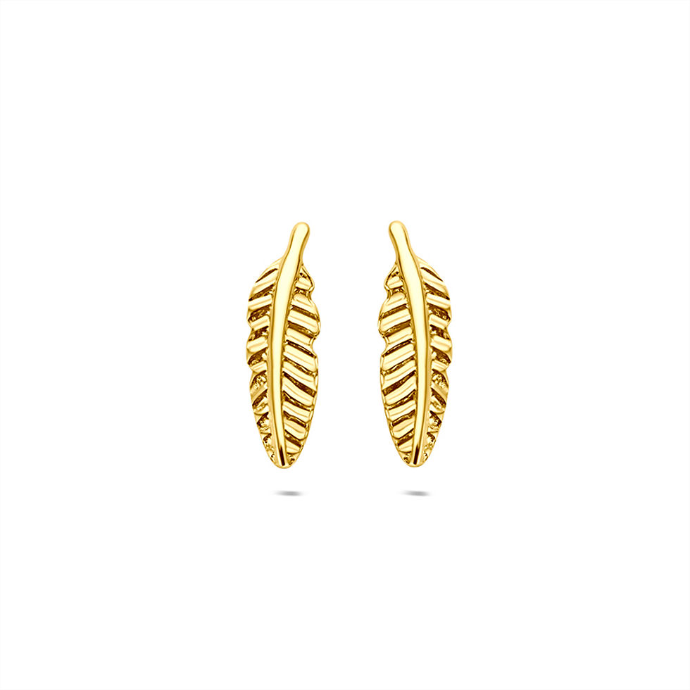 93340 Oorknoppen veer 11 mm 9 karaats