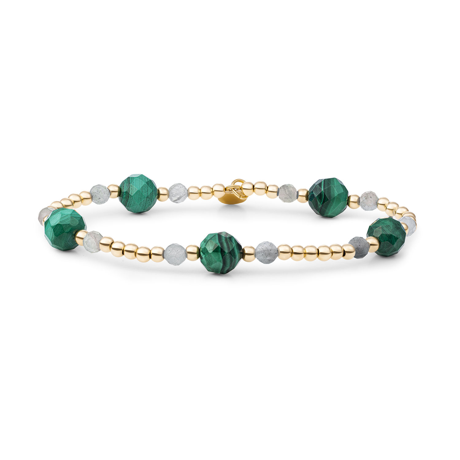 SBG-MULTI05-8MM-MIX Sparkling Jewels Interstellar Armband Multi Gem - Evergreen