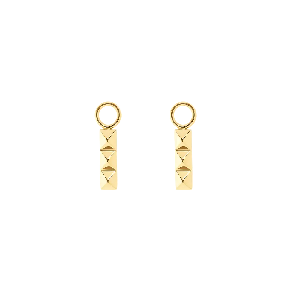 0054441600 Coeur de Lion oorbedels Charm Spikes Trio Bar gold