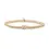 Thumbnail: SB-G-4MM-FLOWER Sparkling Jewels Flora Disc Gold Bracelet