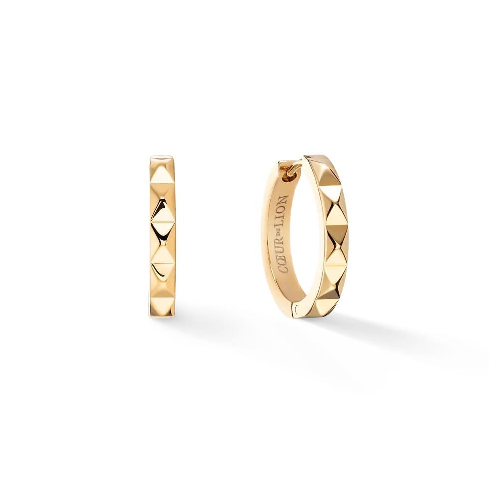 0135/21-1600 Coeur de Lion oorringen Hoop Spikes 23 gold