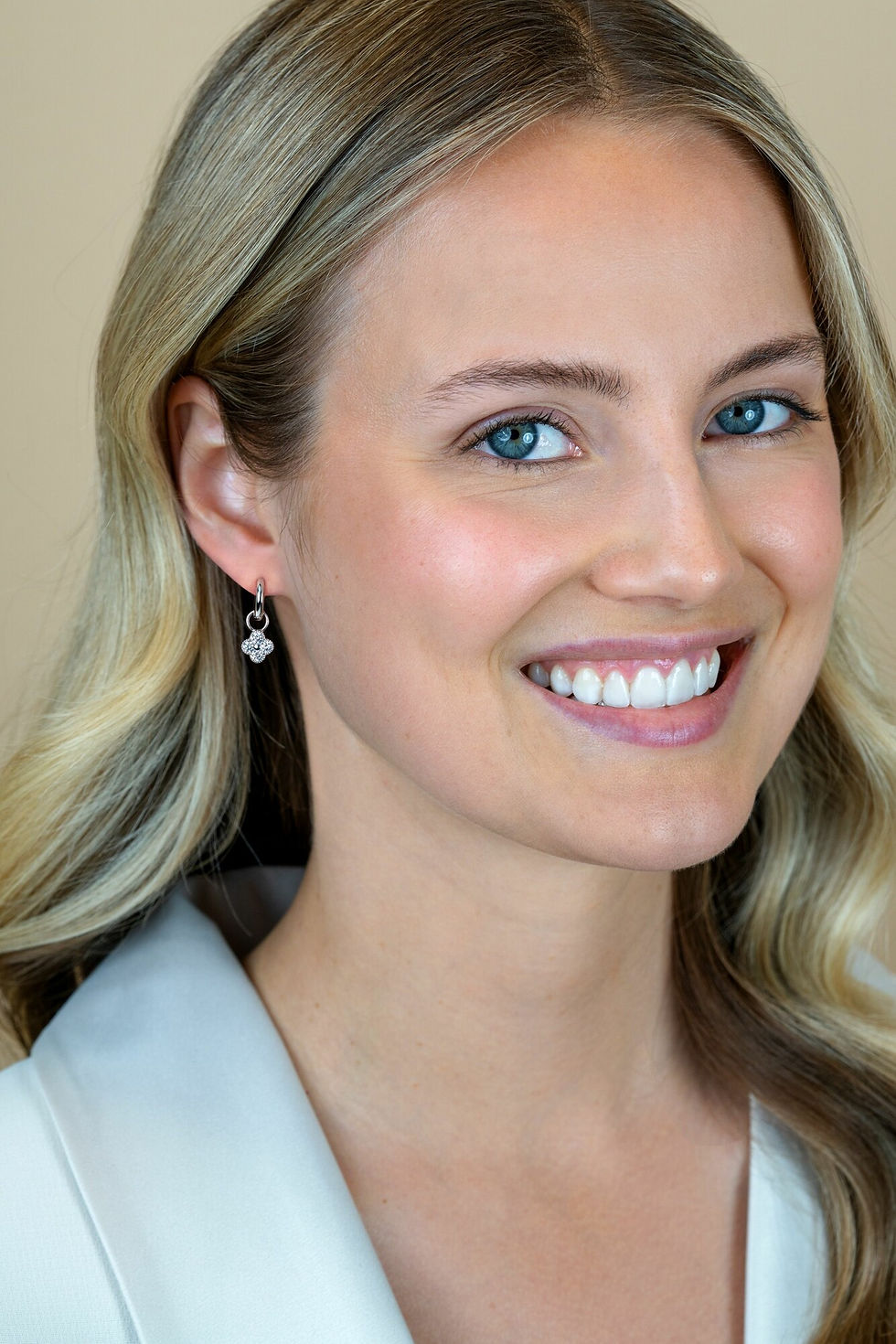 Thumbnail: ZICH2735 ZINZI zilveren oorbedels klavertje 8mm