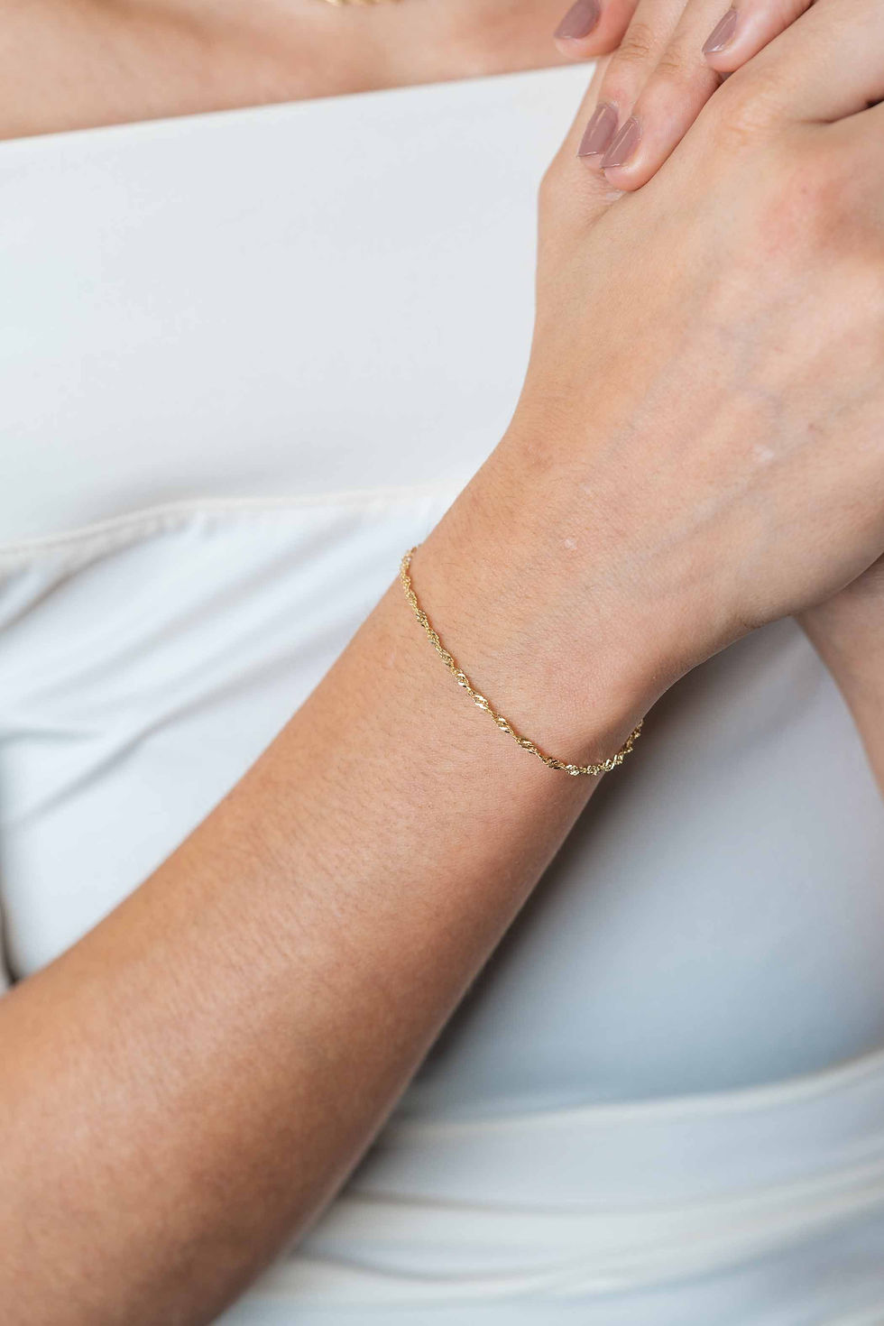 Thumbnail: ZGA501 ZINZI GOLD 14 karaats gouden armband singapore