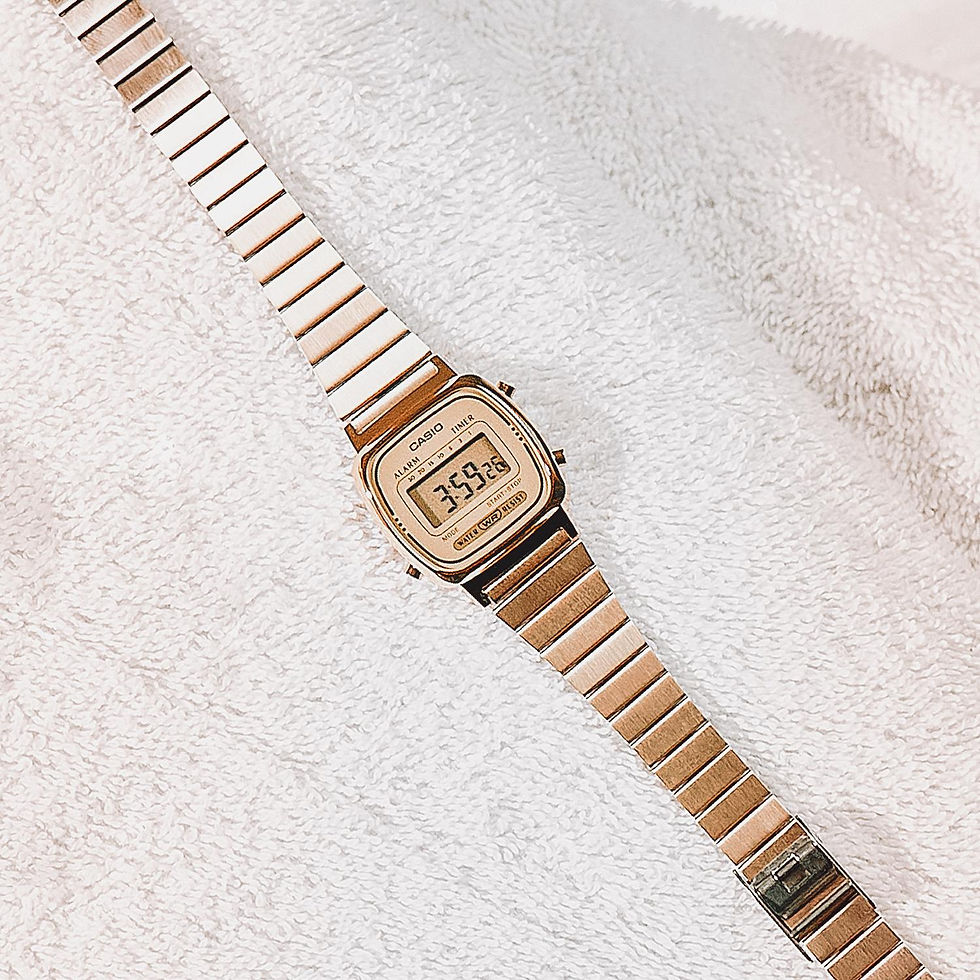 Thumbnail: LA670WEGA-9EF Casio Vintage digitaal horloge goudkleur