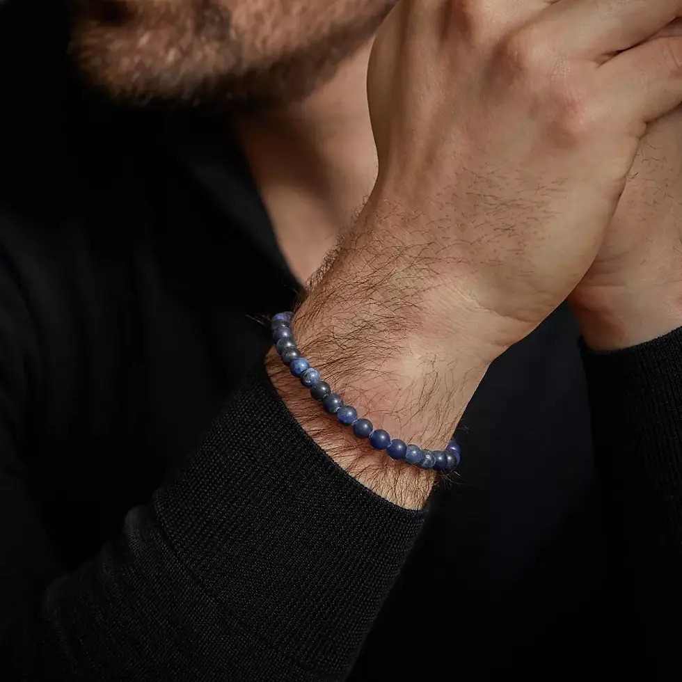 RR-60116-V Rebel & Rose armband Midnight Blue Vintage