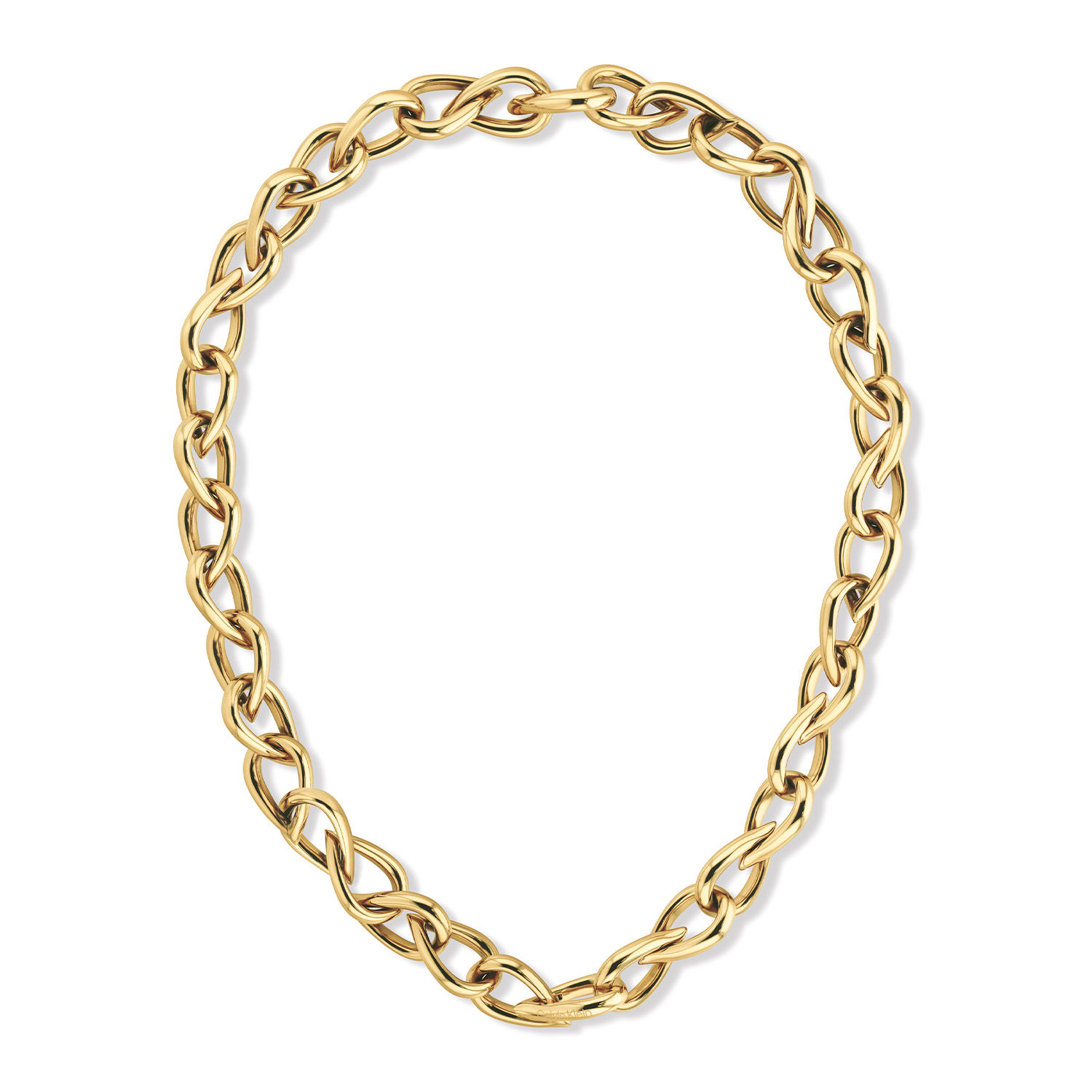 CJ35000954 Calvin Klein Sculpted Drops collier verguld