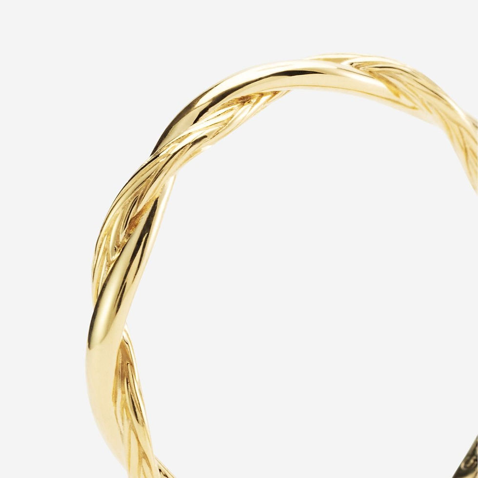 346GV Buddha to Buddha Katja Stacking Ring Twist verguld