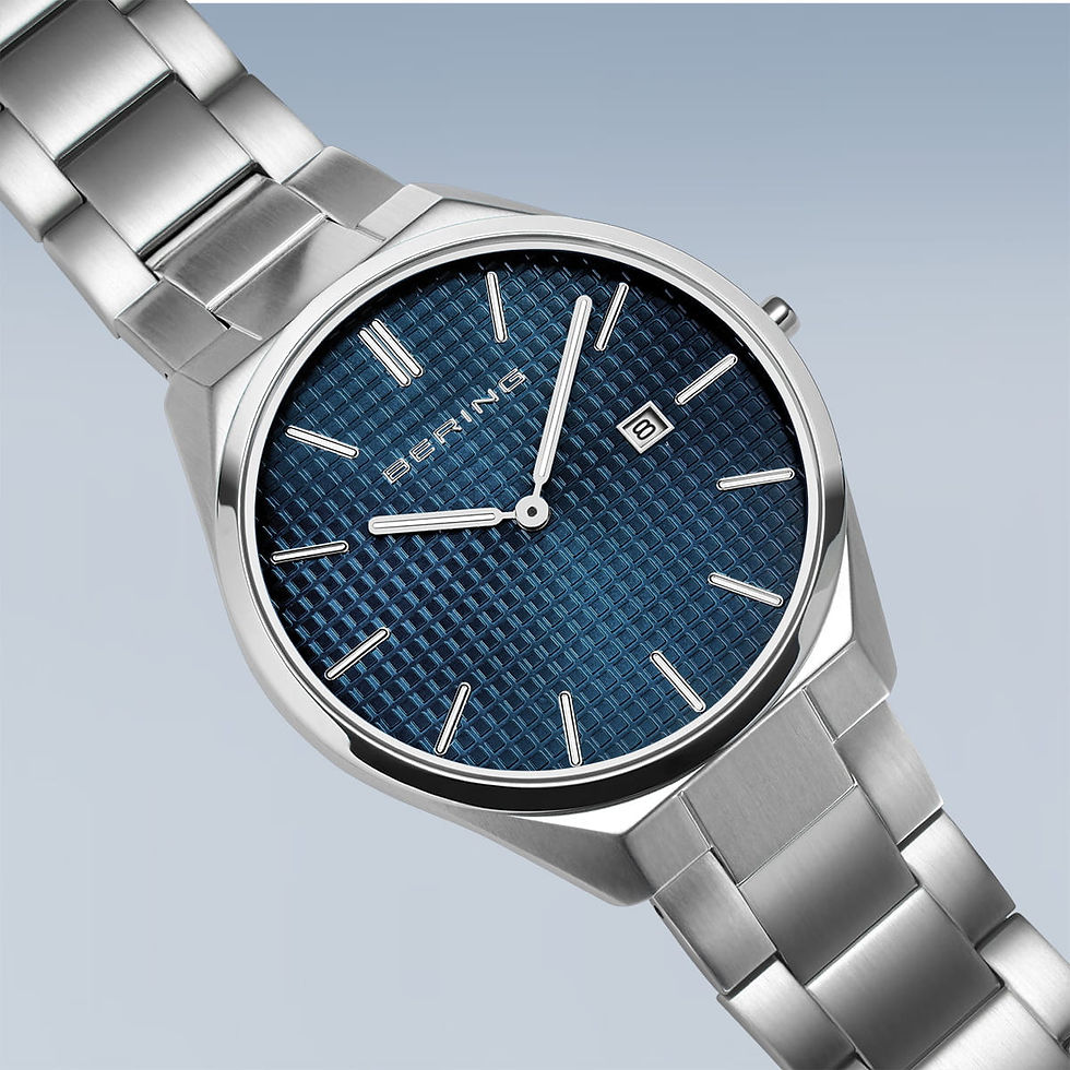 Thumbnail: 12740-707 Bering Ultra Slim heren horloge blauwe wijzerplaat