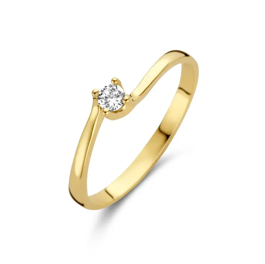 299.207 Joy & Julia gouden slagring met zirconia