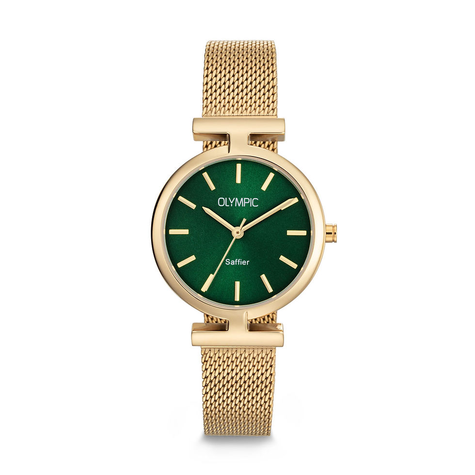 OL75DDD001 Olympic Horizon dameshorloge met extra leren band