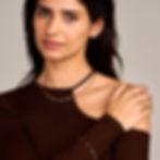 3165YGO Blush geelgouden Ketting Closed Forever met koordmotief