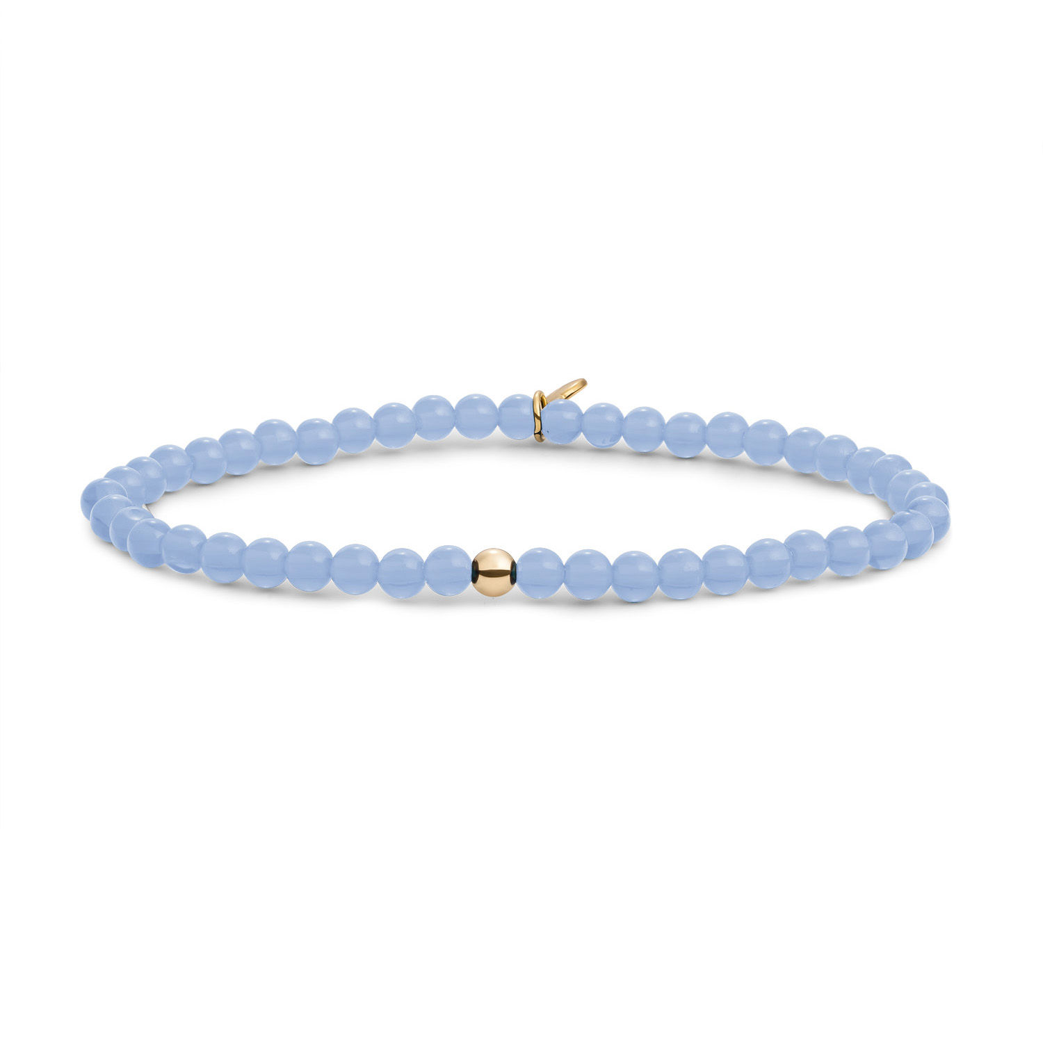 SBG-GEM68-ADD-4MM Sparkling Jewels Milky blue Jade Saturn Small armband