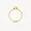 Thumbnail: 1272YMQ Blush geelgouden ring parelmoer en bergkristal ovale zetting