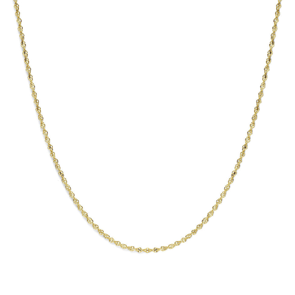 90351 Silgold gouden anker collier 45cm