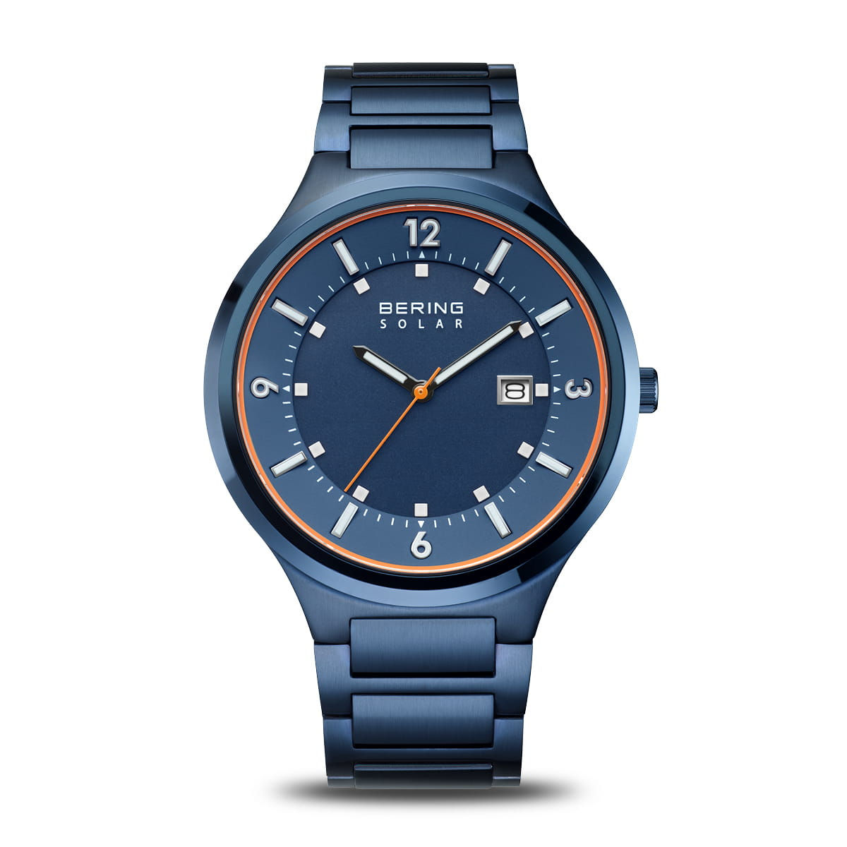 14442-797 Bering Solar heren horloge blauw