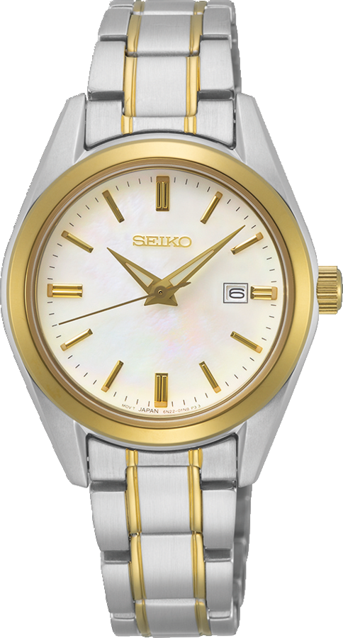 SUR636P1 Seiko dameshorloge new link bicolor saffierglas