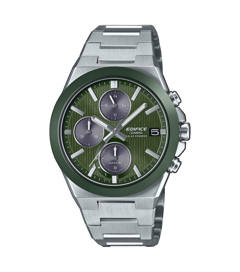 Thumbnail: EFS-S650D-3AEF Casio Edifice horloge Solar Keramische lunette