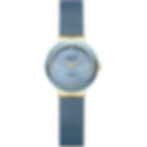 11435-339 Bering Ceramic dameshorloge blauw met diamant