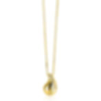 ZIC2707Y ZINZI gold plated zilveren venetiaanse ketting druppelvormige hanger